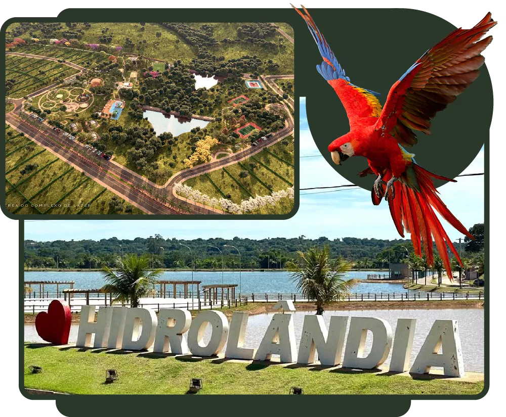 Hidrolândia e o condomínio Quintas das Araras.